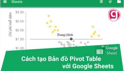 Cách tạo Bản đồ với Pivot Table trong Goolgle Sheets
